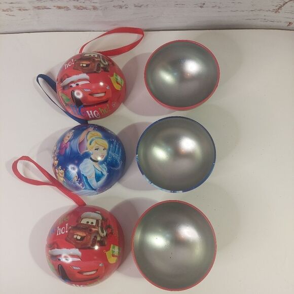 Disney Character Christmas Ornament Ball Empty 3" inche Chocolate Container - Picture 5 of 7